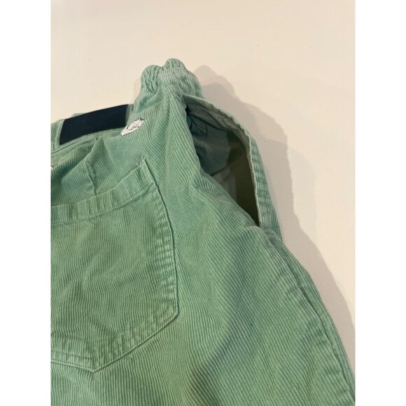 Lazy Oaf Swamy Song Green Corduroy Swan Embroidered Frayed Hem Shorts 34 - Picture 8 of 9